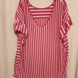 Red Stripped Blouse